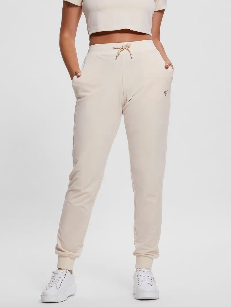 Guess Eco Couture Velvet Joggers - Vanilla Blush