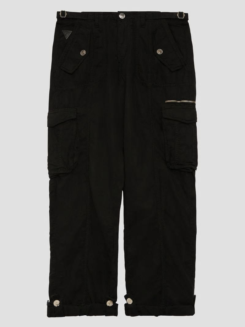 Guess Eco Nessi Cargo Pants - Jet Black Multi