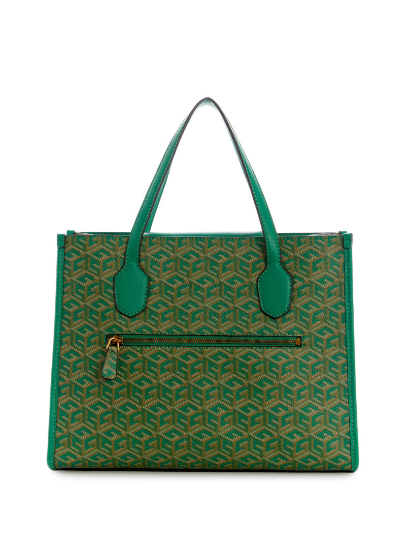 Guess Silvana G Cube Tote - Forest Logo