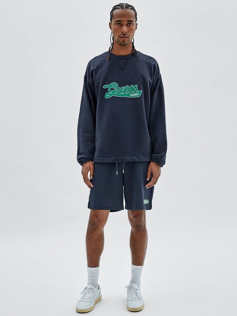 Guess GUESS Originals Drawstring Sweatshirt - Blackened Blue