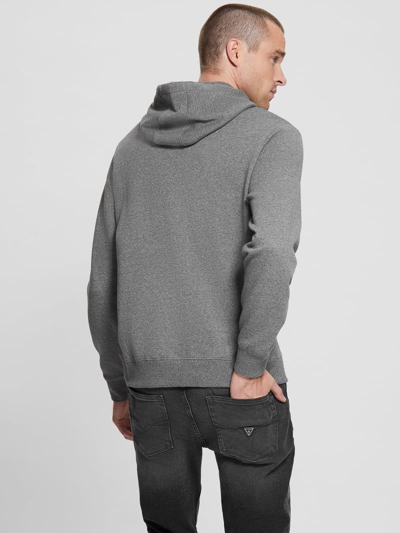 Guess Eco Roy Logo Hoodie - Midnight Dark Heather