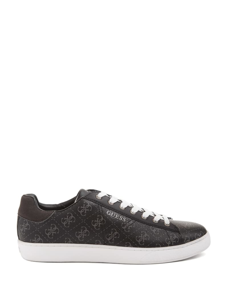 Guess Nola Quattro G Low-Top Sneakers - Black Patent