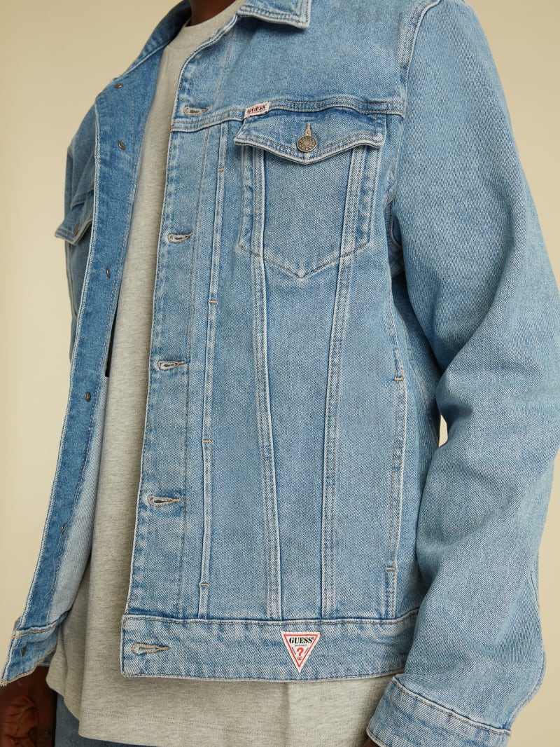 Guess GUESS Originals Kit Denim Jacket - Go Vintage Light Wash