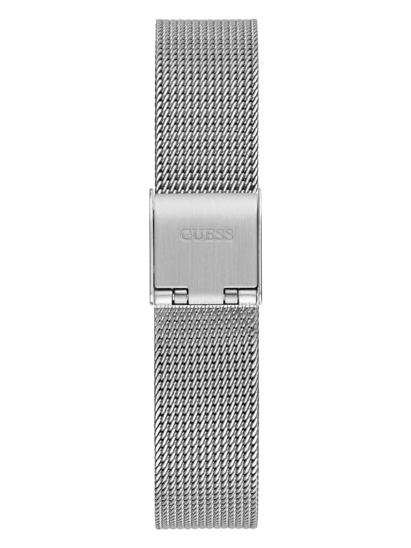 Guess Silver-Tone Mesh Analog Watch - Silver