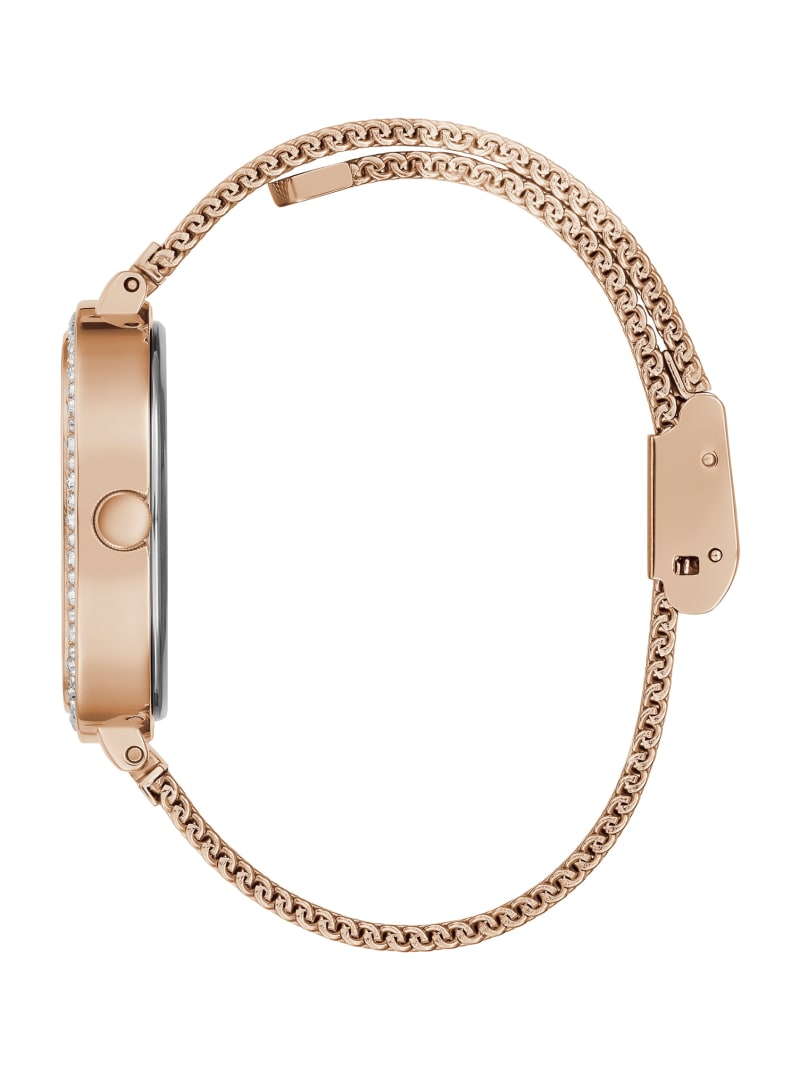 Guess Rose Gold-Tone Mesh Analog Watch - Rose Gold