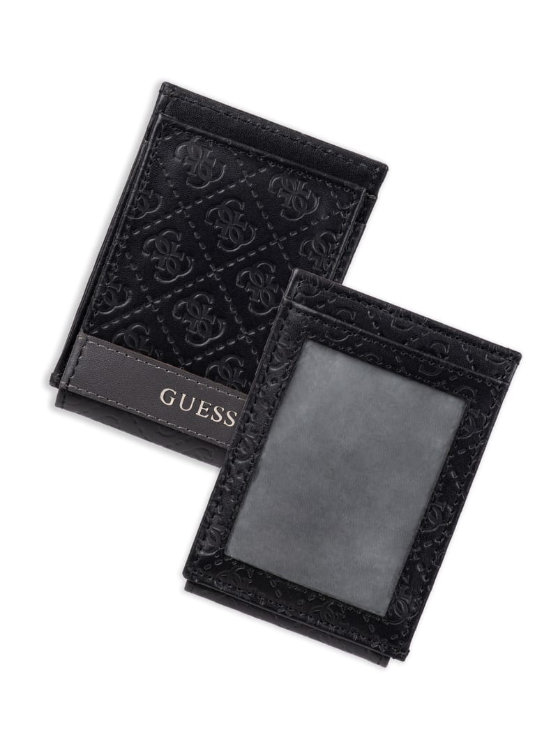 Guess Mesa Magnetic Fold Wallet - Blkgrey