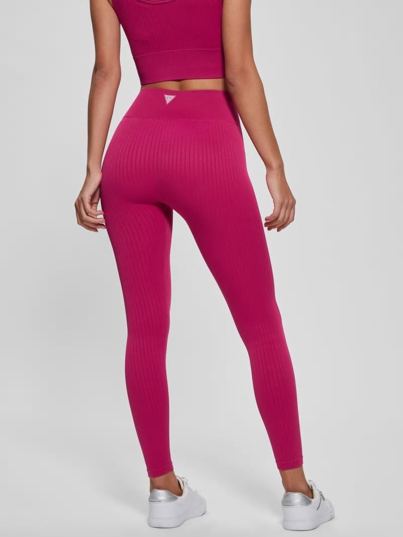 Guess Seamless Ribbed Leggings - Private Purple