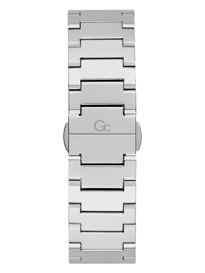 Guess Gc Silver-Tone and Light Blue Multifunction Watch - No Description