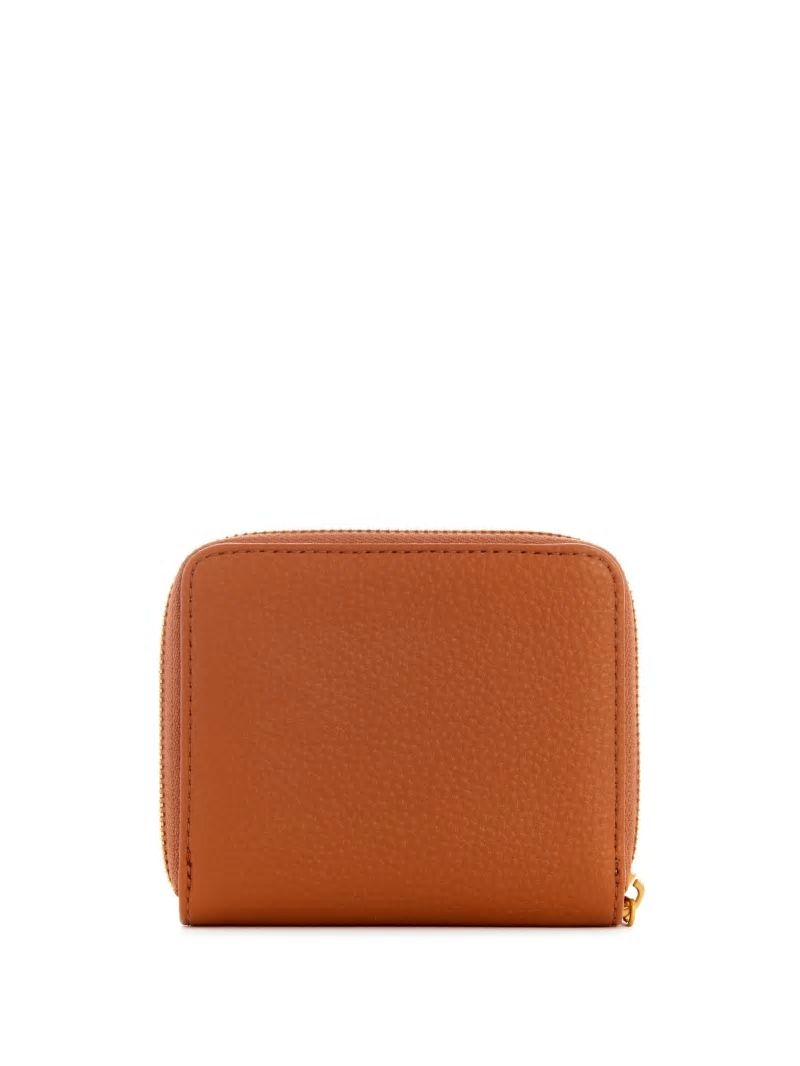 Guess Laryn Small Zip-Around Wallet - Cognac