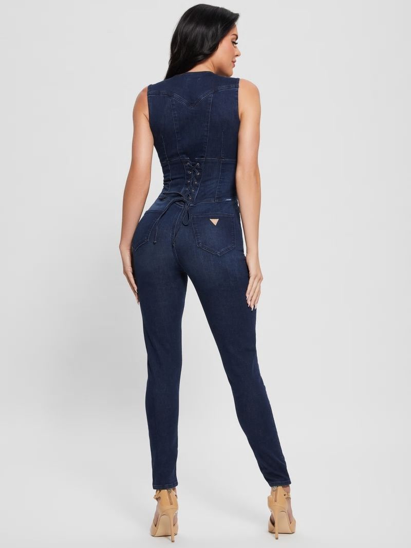 Guess Judd Denim Jumpsuit - Plume Dark