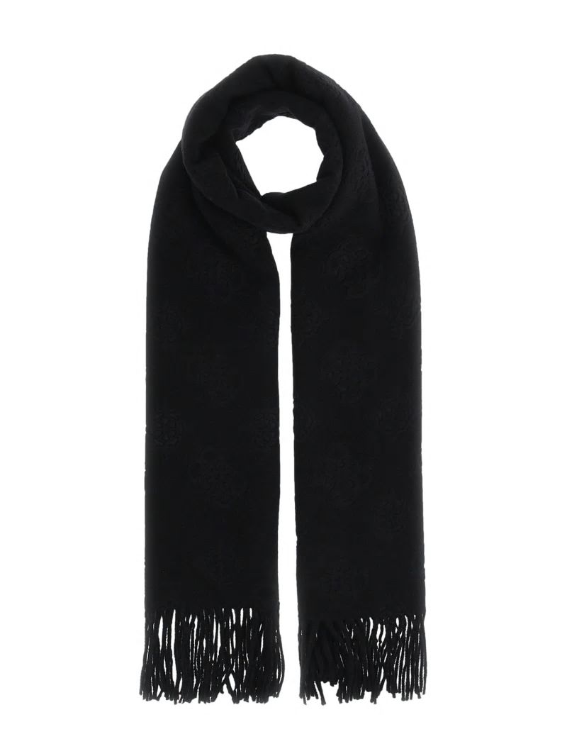 Guess James Peony Monogram Scarf - Black