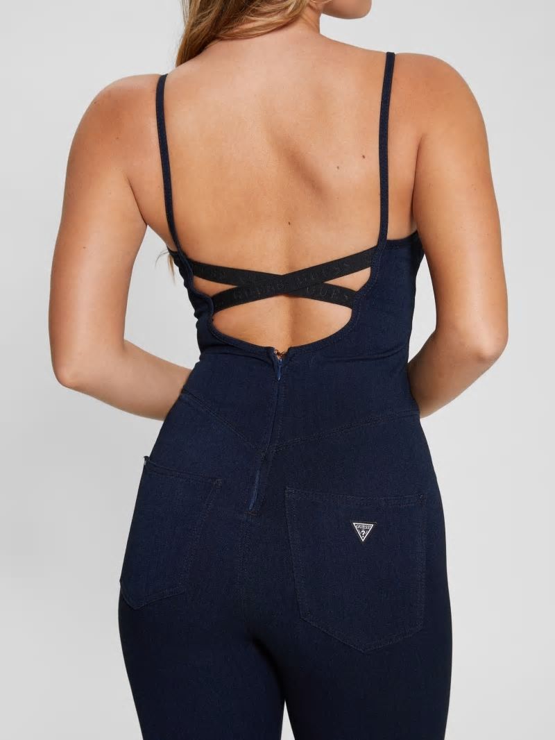 Guess Eco Kick Suit Denim Jumpsuit - Be Blue.