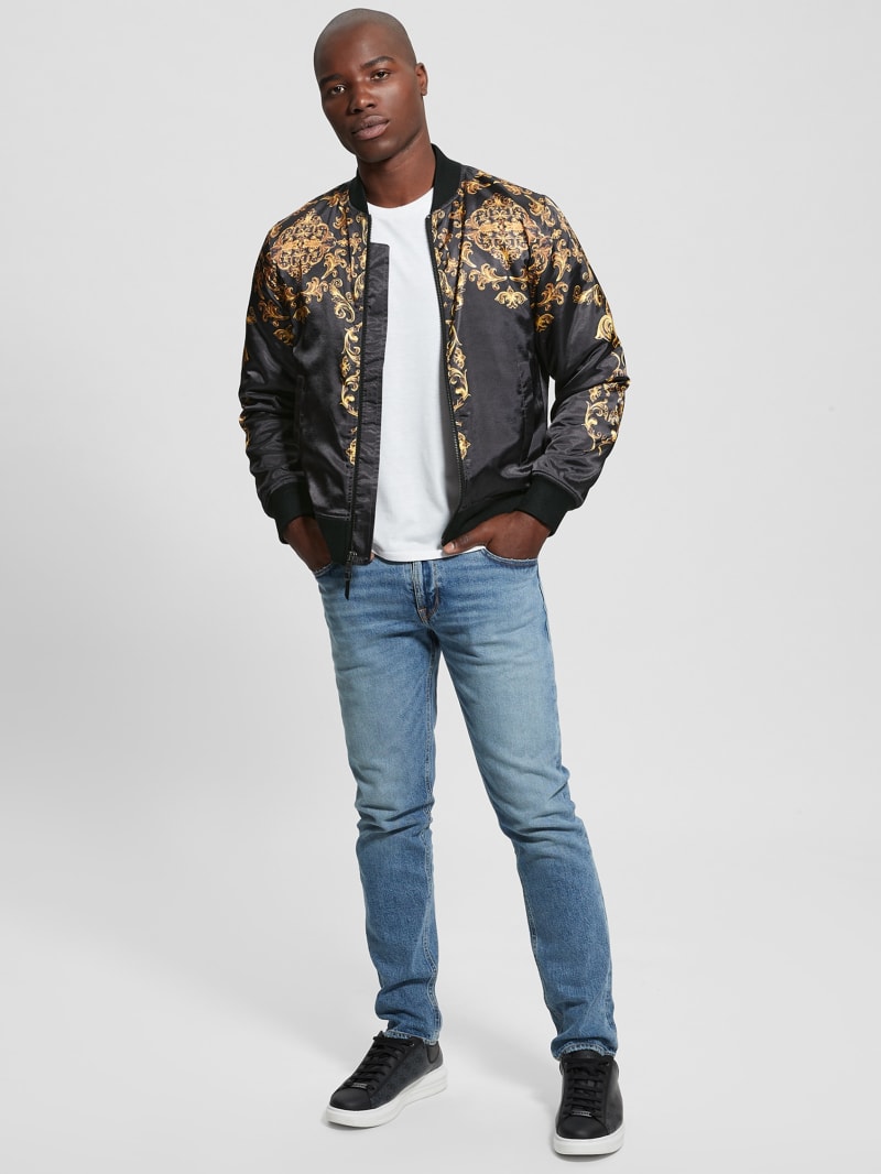 Guess Irvine Royal Flight Jacket - Black