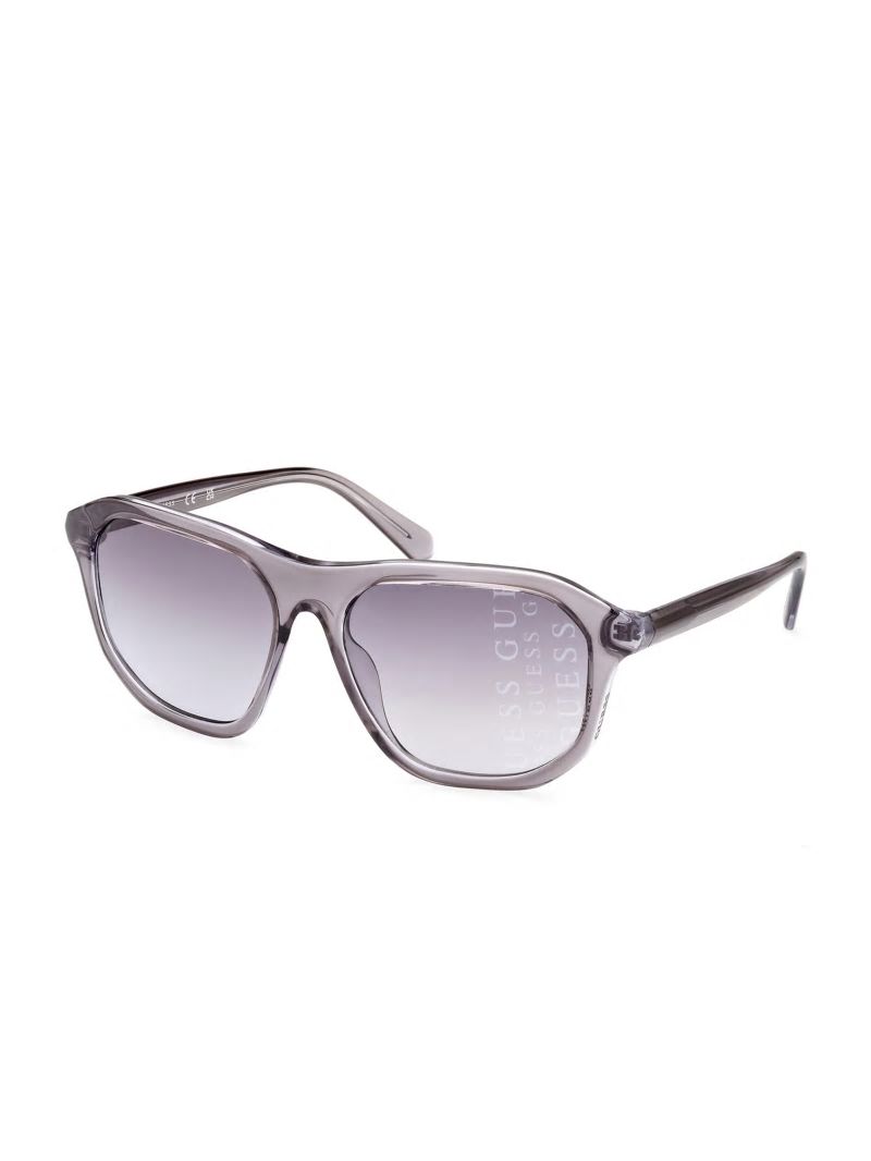 Guess Plastic Navigator Sunglasses - Grey