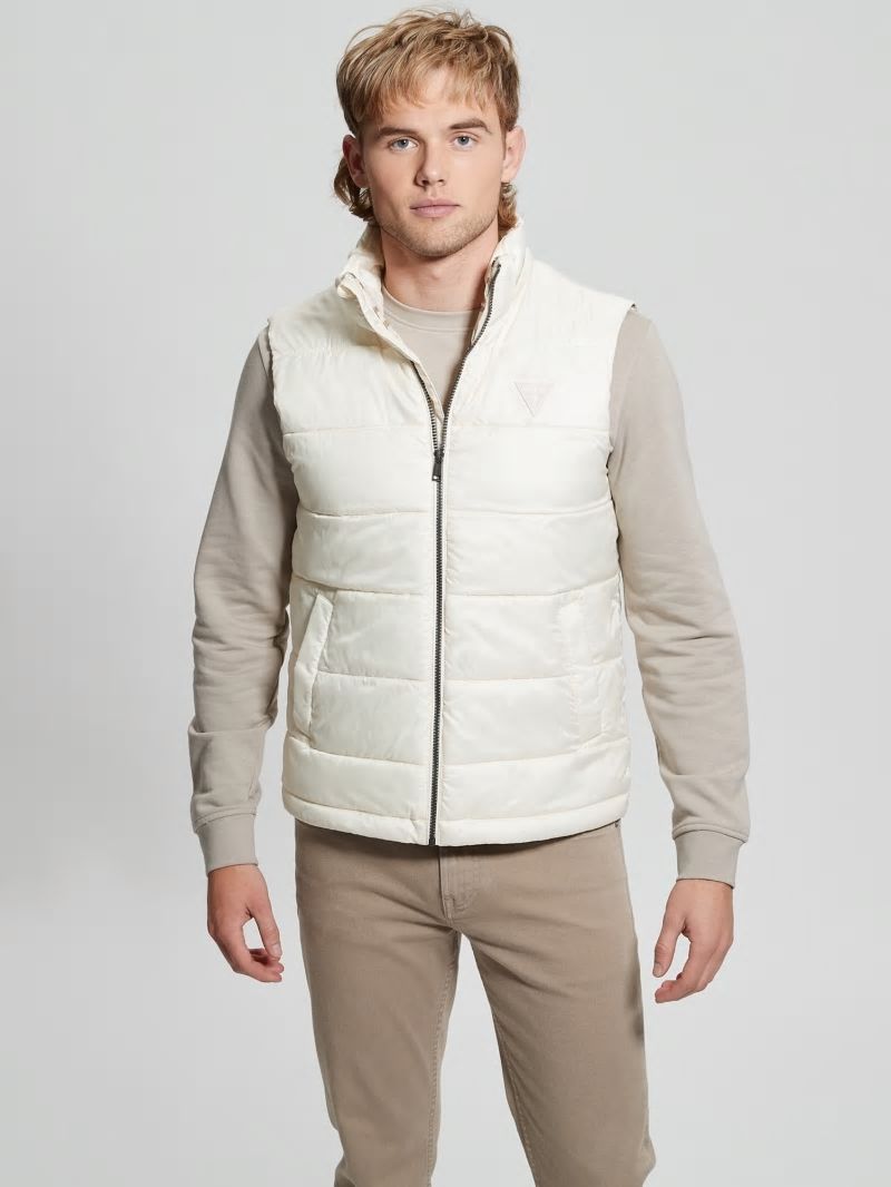 Guess Eco Super Light Puffer Vest - Quicksand