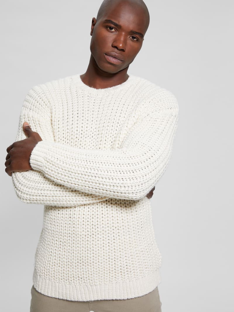 Guess Eco Wool-Blend Grayson Sweater - Quicksand