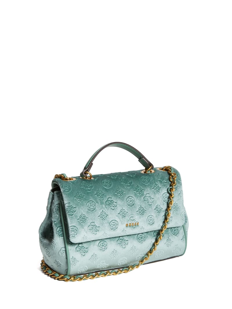 Guess Kimi Logo Convertible Crossbody - Aqua