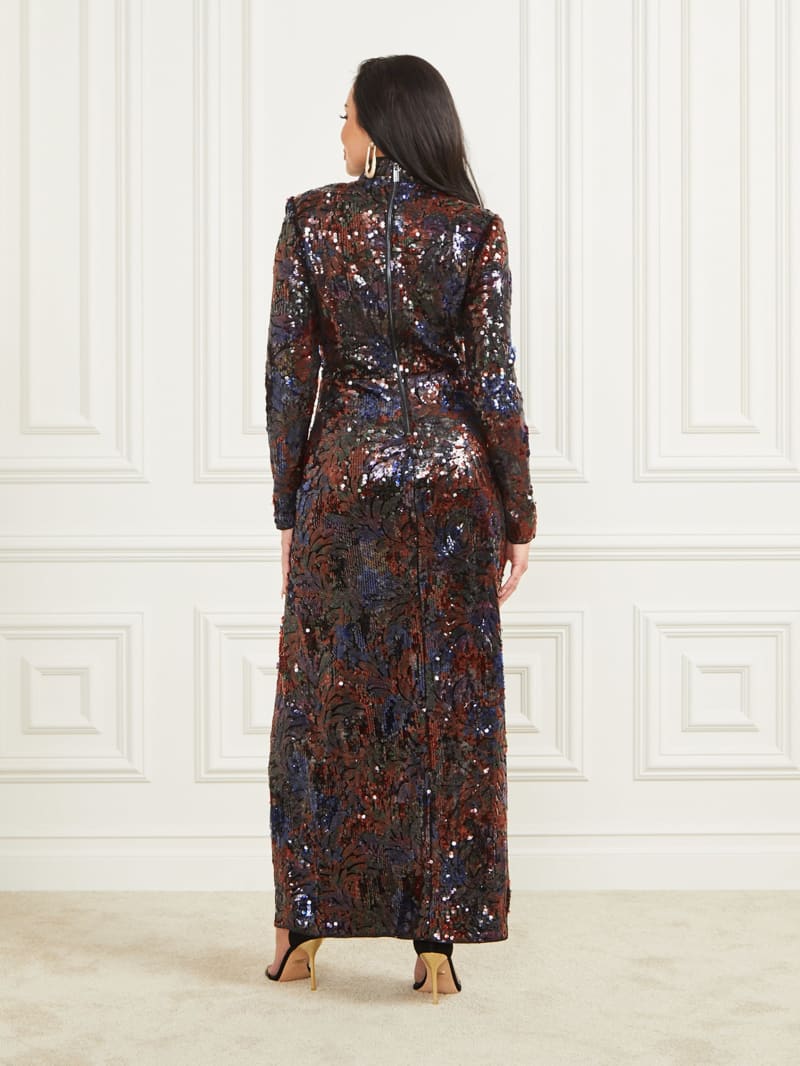 Guess Jasmine Sequin Long Dress - Delight Sequins