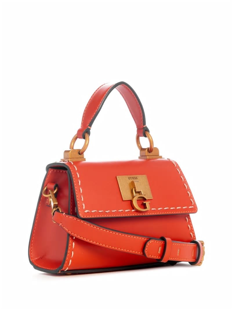 Guess Stephi Mini Fold-Over Crossbody - Orange