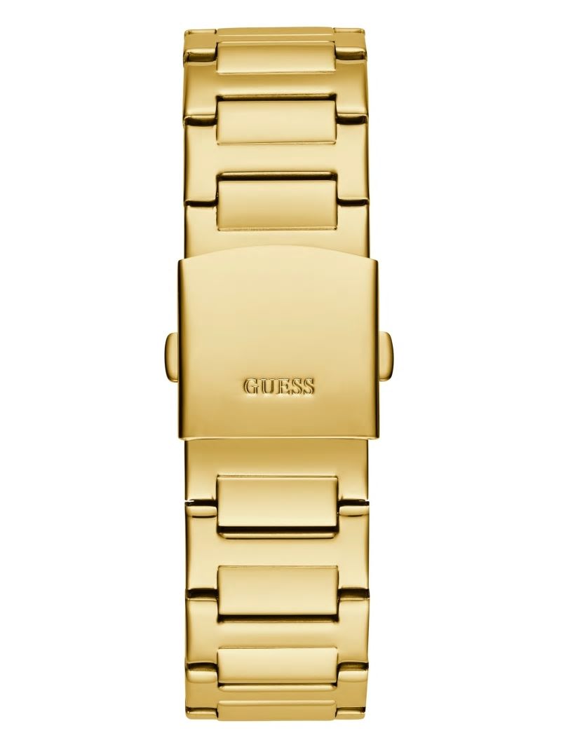 Guess Gold-Tone and Crystal Multifunction Watch - Gold