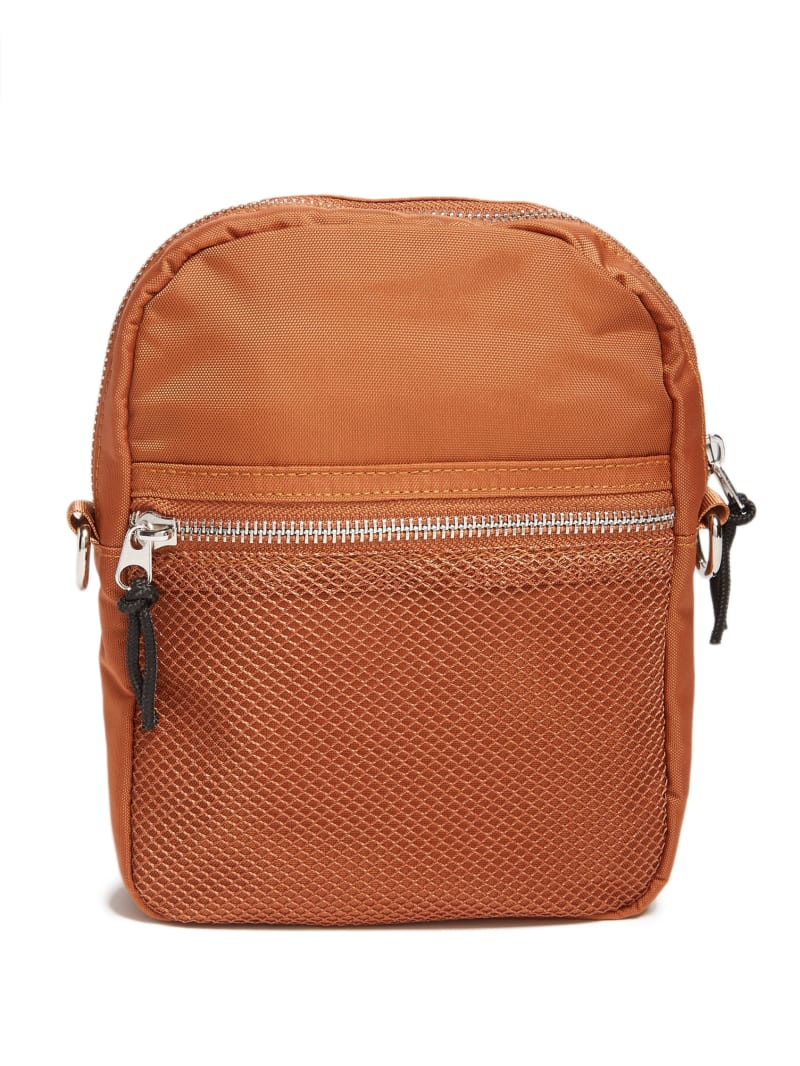 Guess GUESS Originals Mini Crossbody Bag - Rust Brown