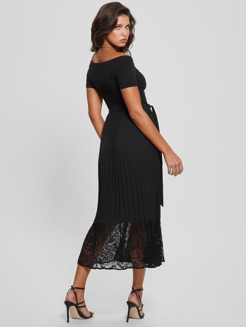 Guess Eco Tiana Off-the-Shoulder Dress - Black