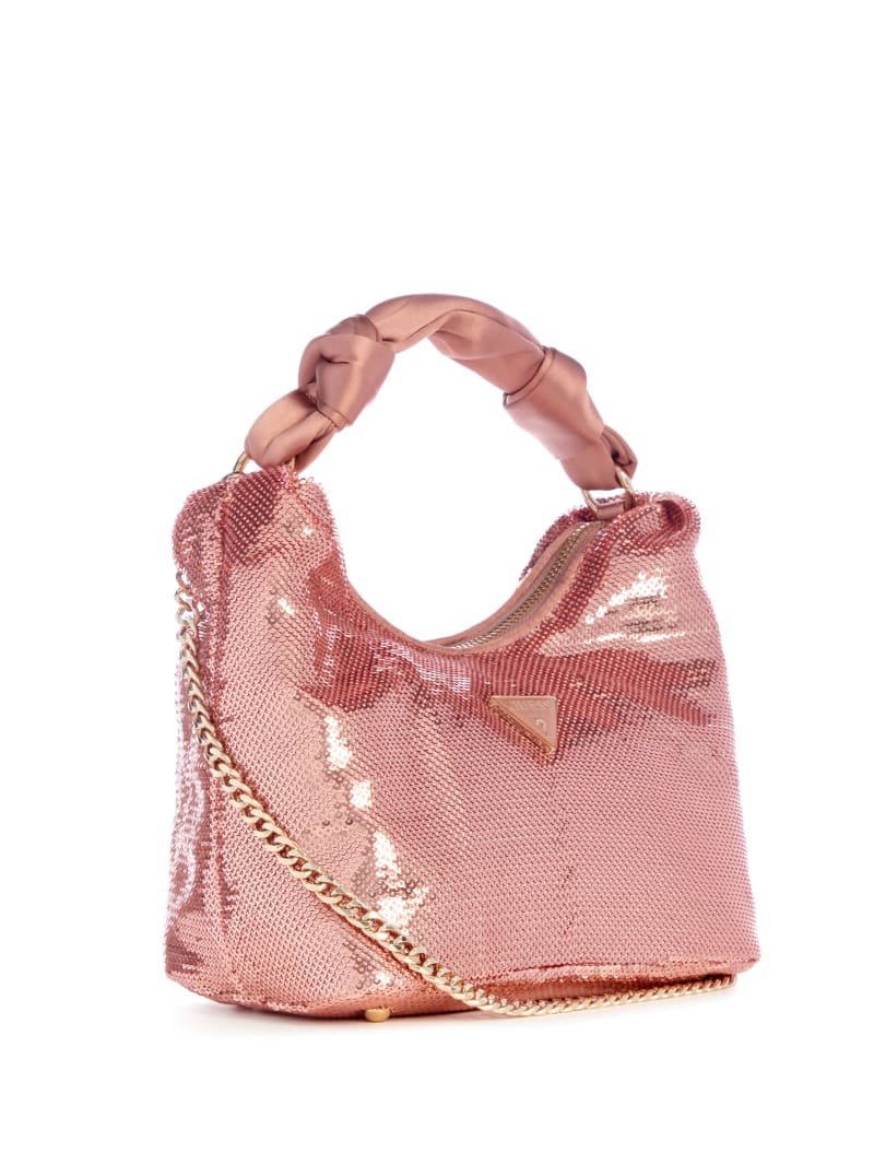 Guess Velina Sequin Hobo Bag - Metallic