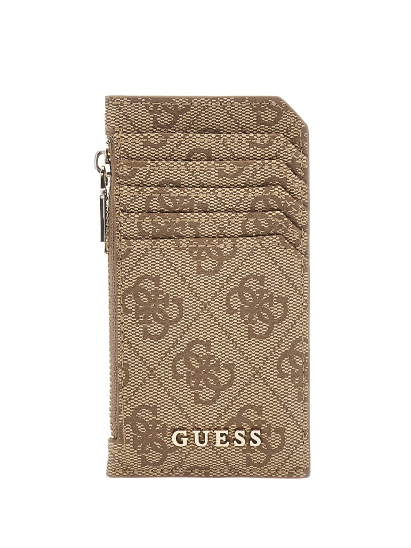 Guess Quattro G Belt and Card Holder Box Set - Latte Logo