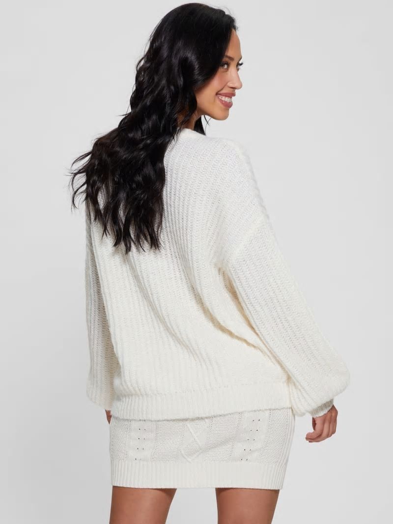 Guess Nara Wool-Blend Sweater - Dove White