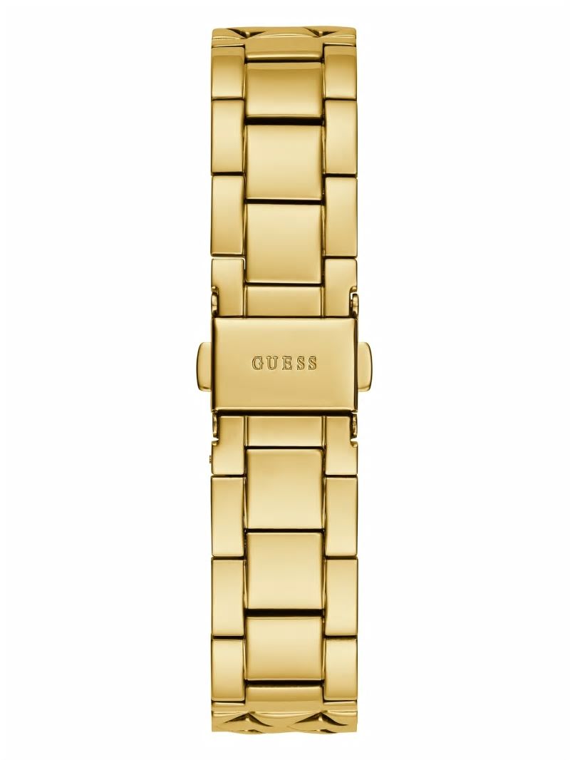 Guess Gold-Tone Circle Analog Watch - Gold