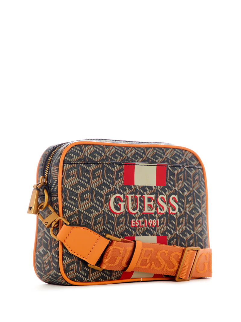 Guess Vikky Camera Bag - Black Gold