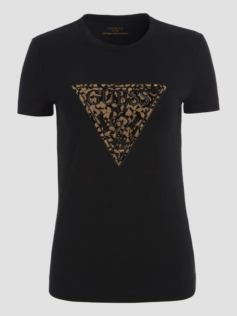 Guess Lidia Logo Tee - Black