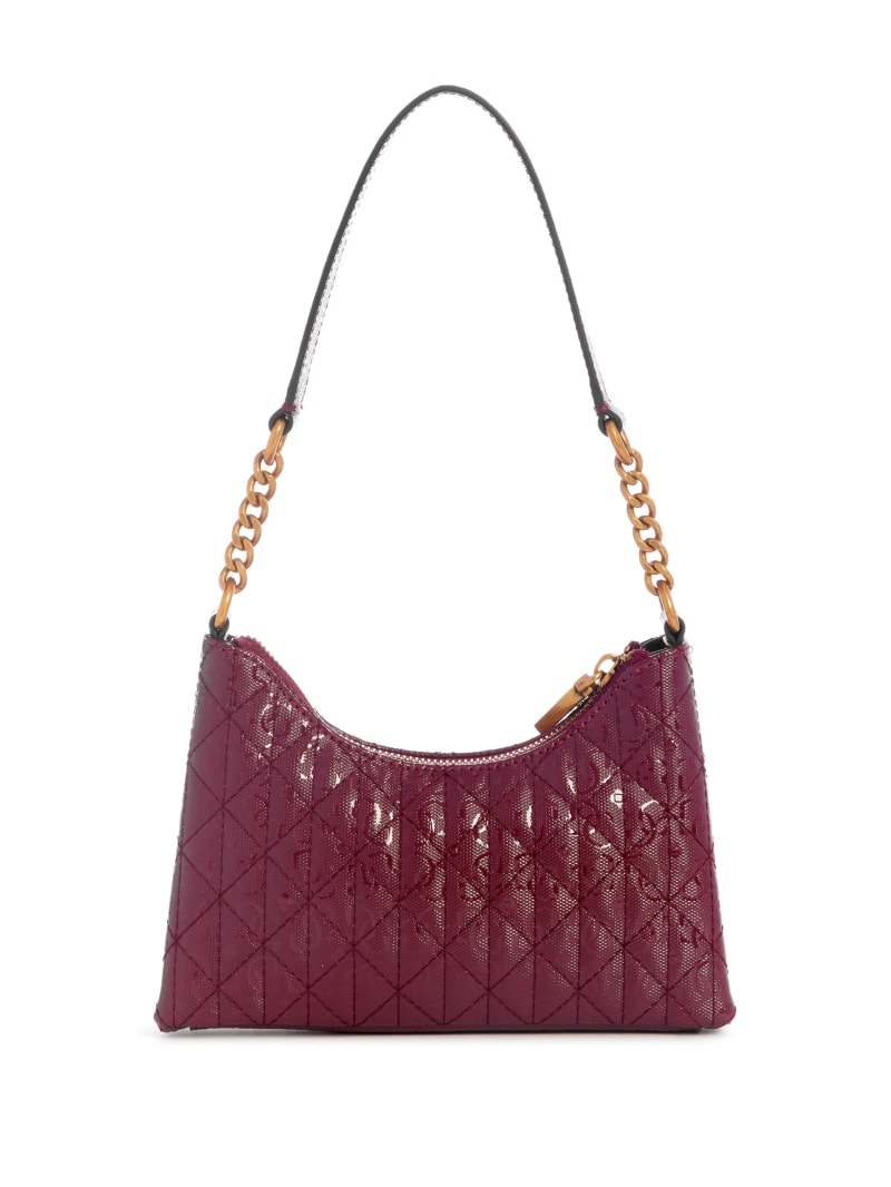 Guess Aveta Mini Top Shoulder Bag - Burgundy