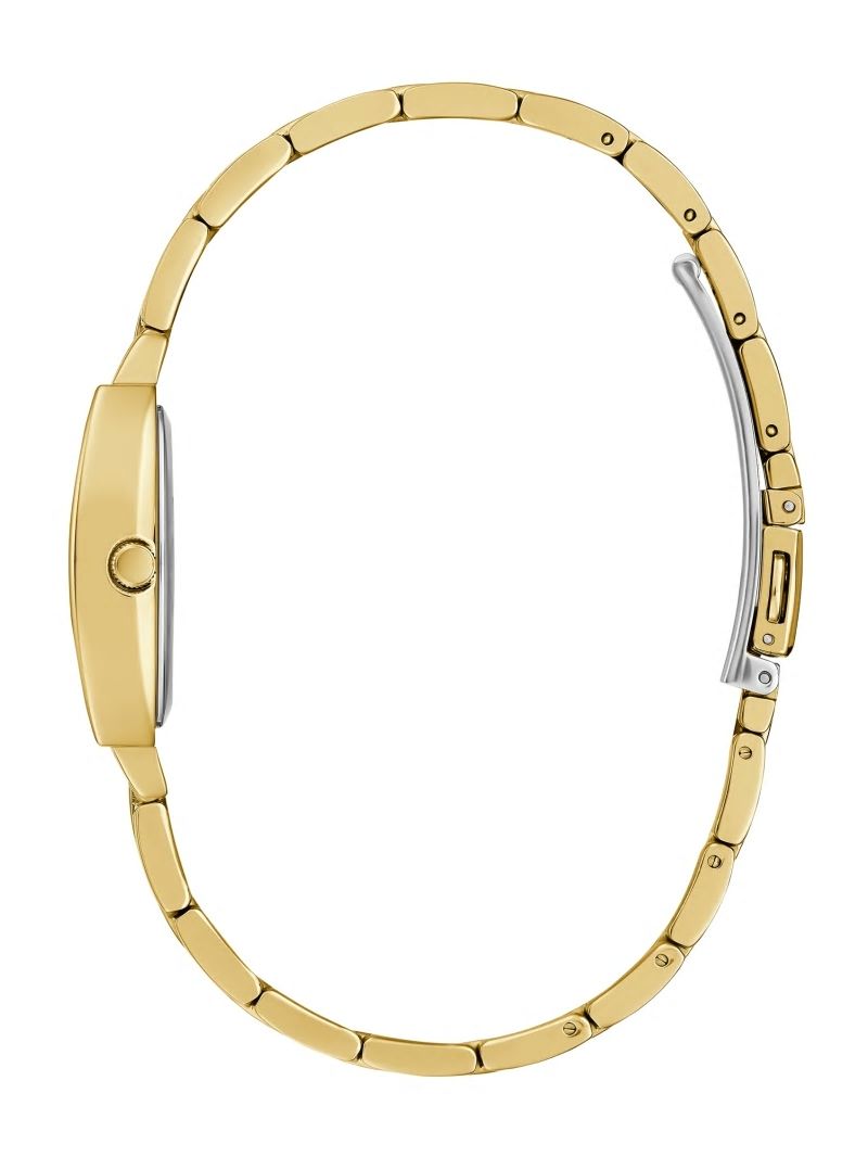 Guess Gold-Tone and Diamond Analog Watch - Gold