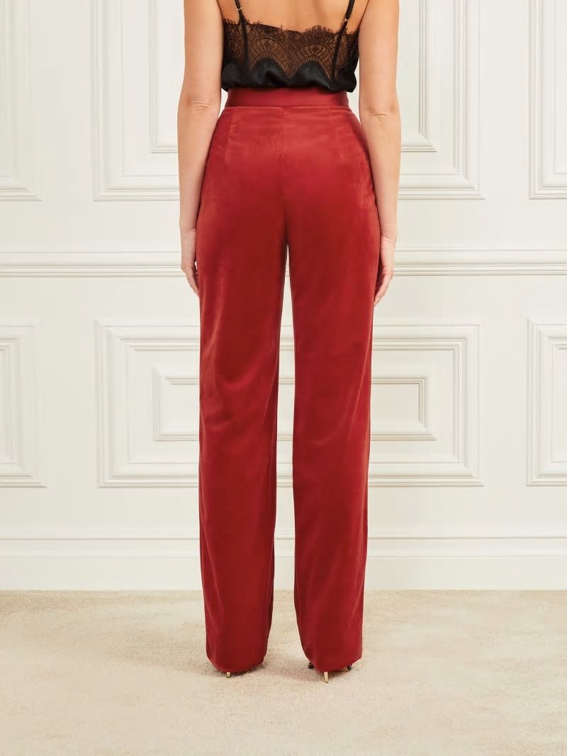 Guess Lilli Velvet Pant - Lacquer Red A503