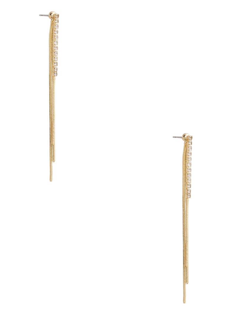 Guess Gold-Tone Threader Earrings - Gold