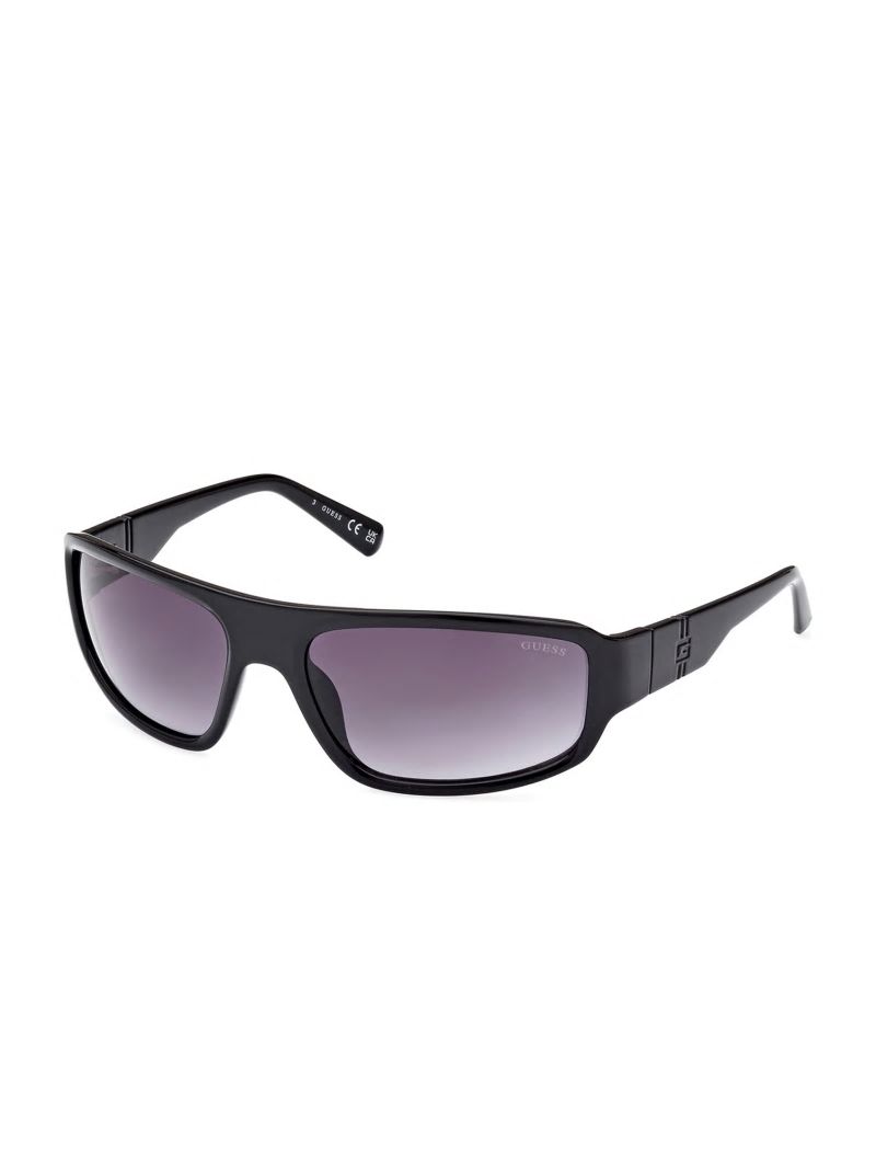 Guess Plastic Rectangle Sunglasses - Silver