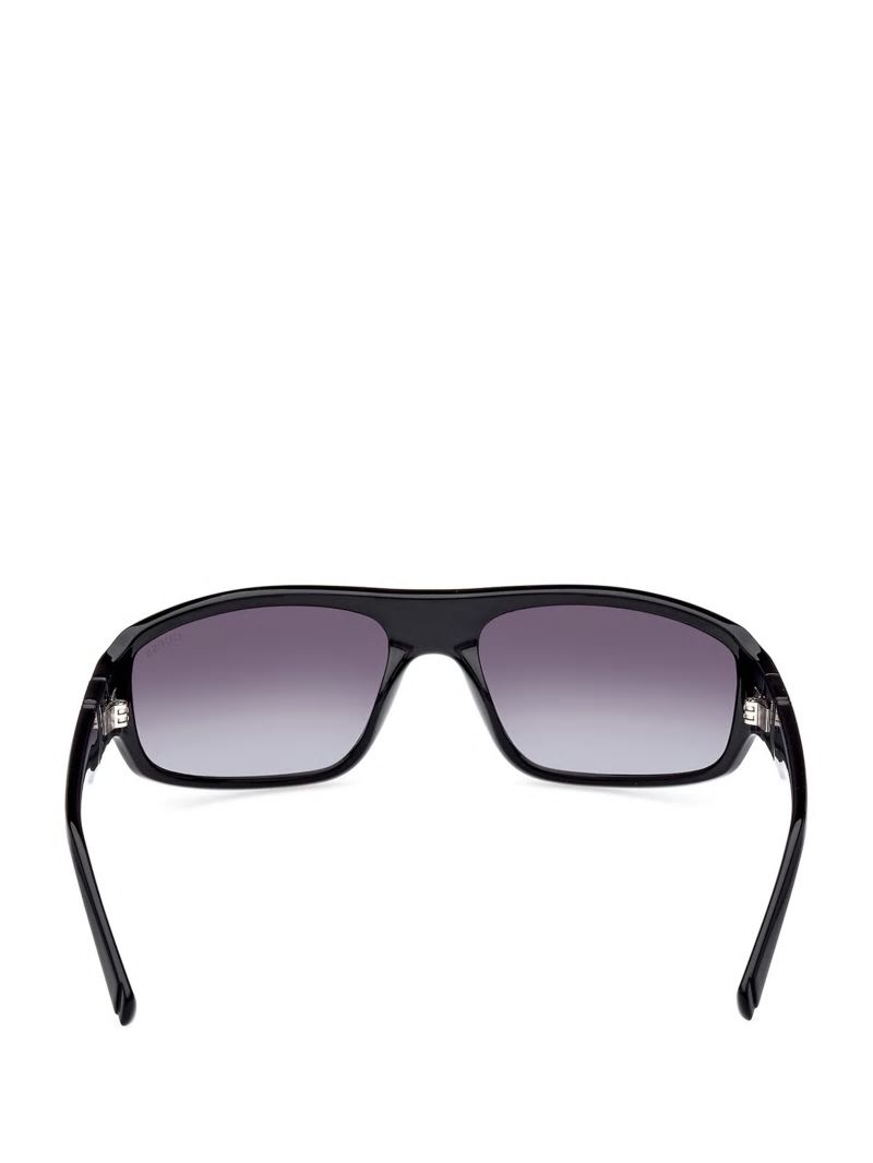 Guess Plastic Rectangle Sunglasses - Silver