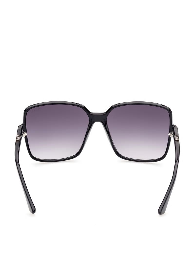 Guess Oversized Square Logo Sunglasses - Silver