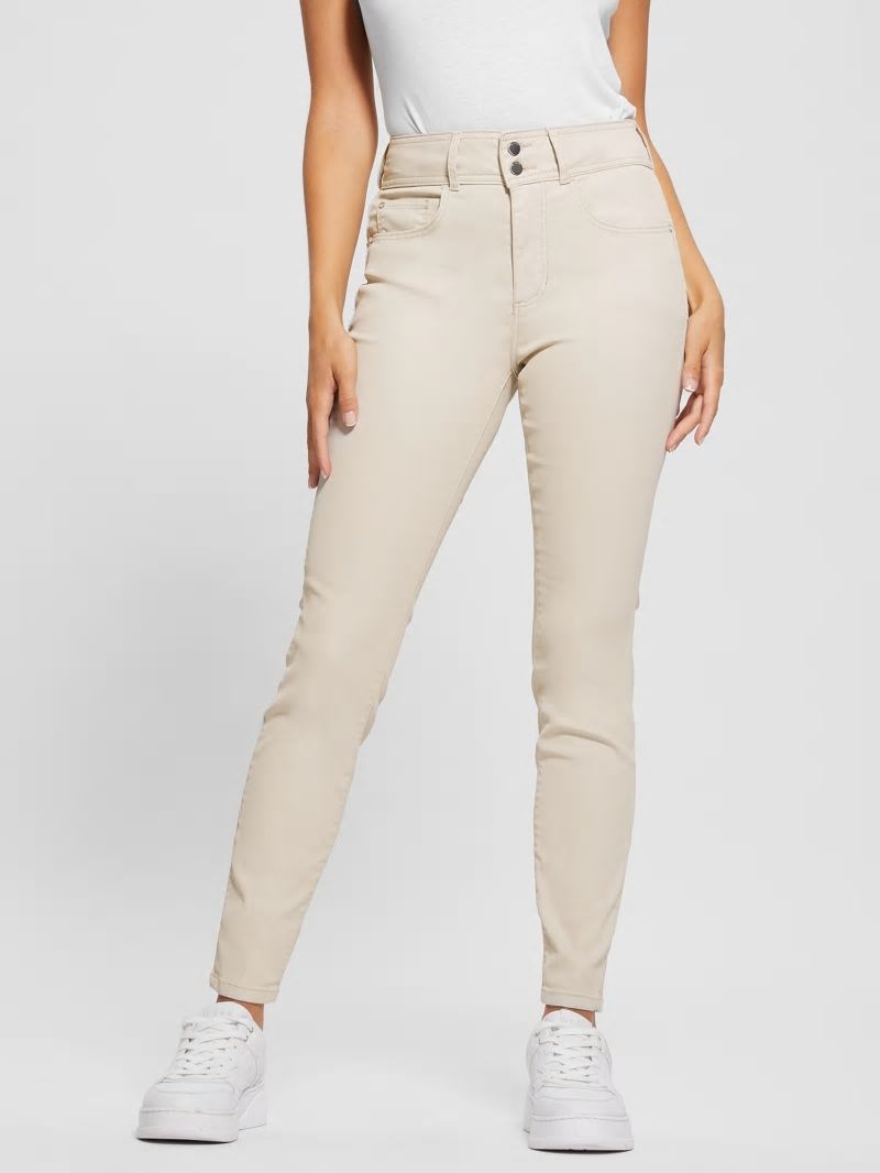 Guess Pearl Shape Up High-Rise Skinny Jeans - Harrogate Pearl Oyster