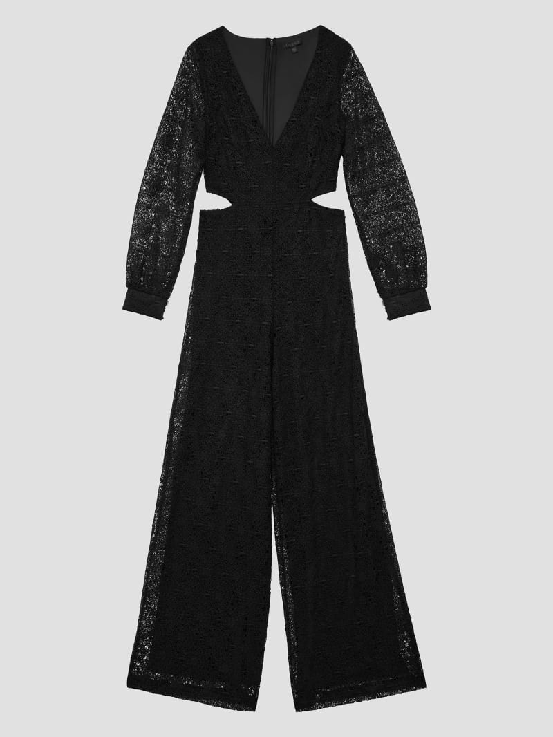 Guess Megan Lace Jumpsuit - Black