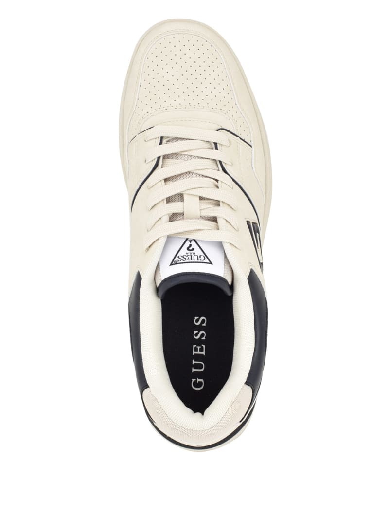 Guess Narsi Logo Sneakers - Taupe Fabric