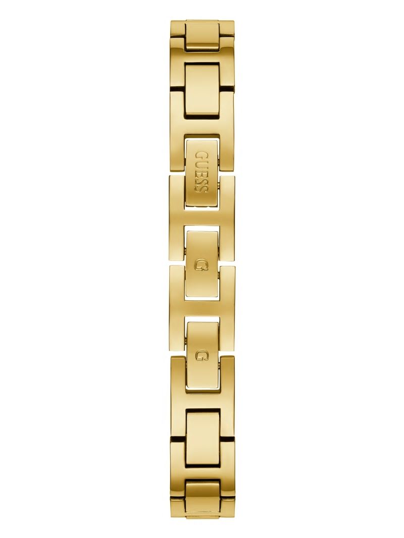 Guess Gold-Tone Crystal Analog Watch - Gold