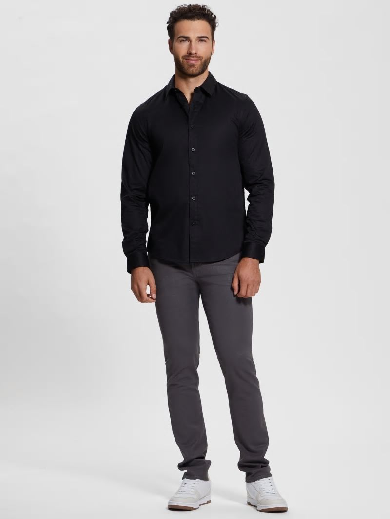 Guess Luxe Stretch Shirt - Black