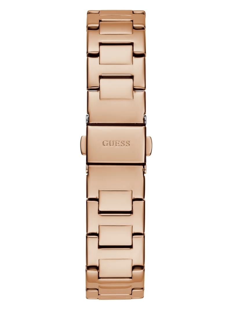 Guess Rose Gold-Tone Studded Analog Watch - Rose Gold