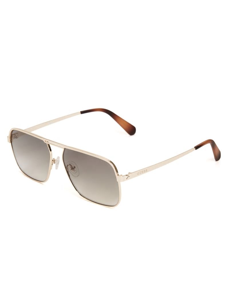 Guess Top Bar Aviator Sunglasses - Gold