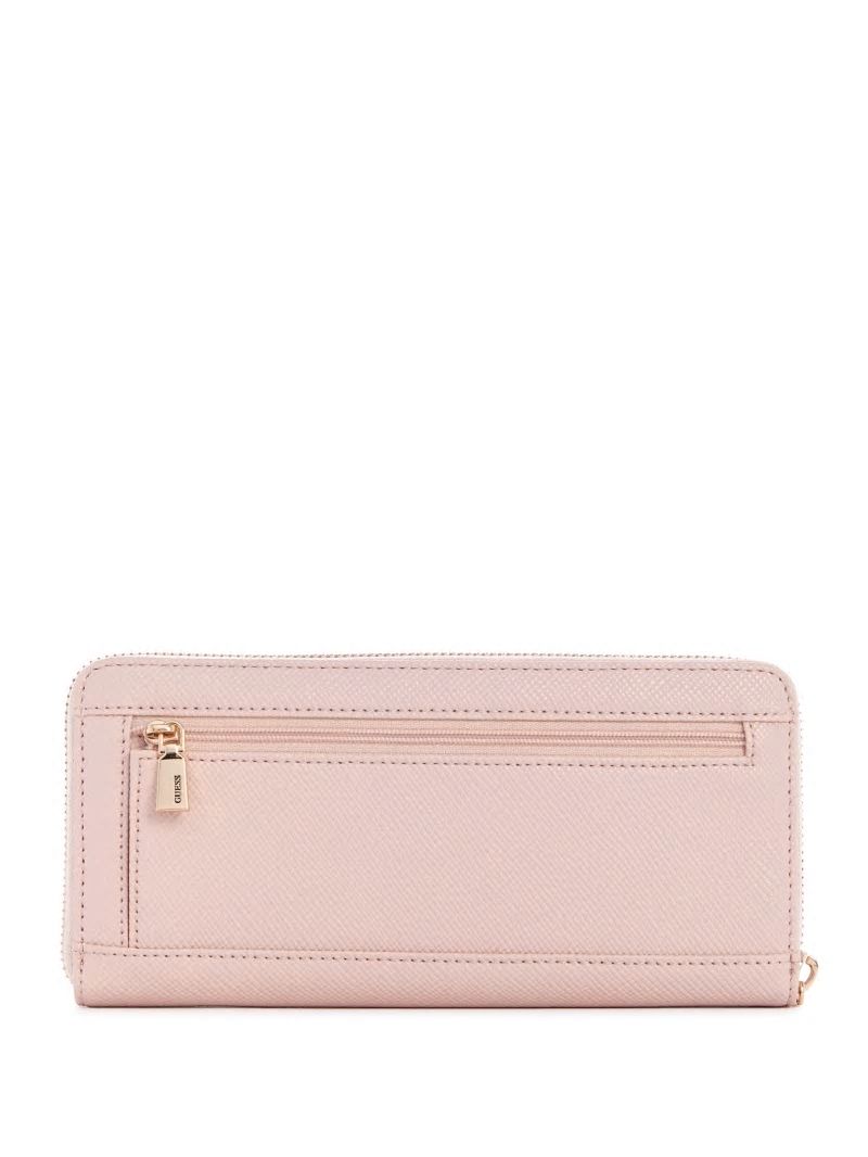 Guess Laurel Large Zip-Around Wallet - Rose Pink