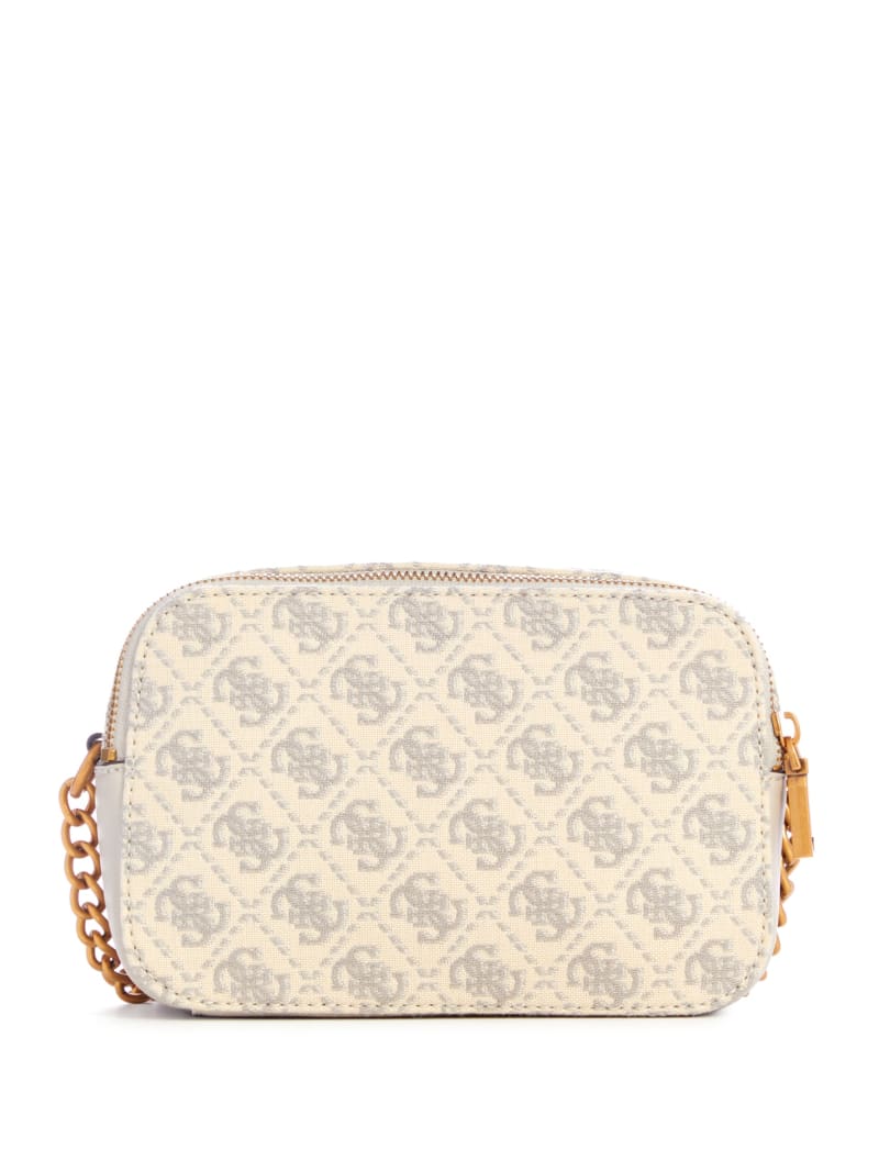 Guess Izzy Jacquard Logo Camera Bag - Dove Logo