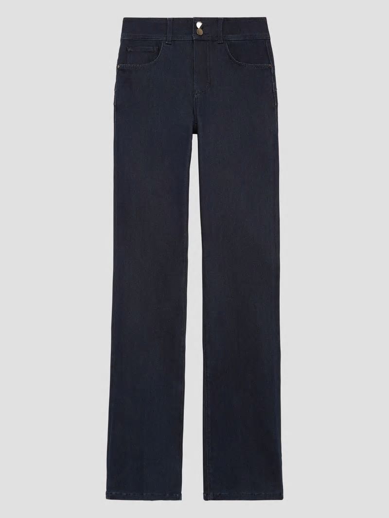 Guess Dyed Shape Up High-Rise Straight Jeans - Warm Moon