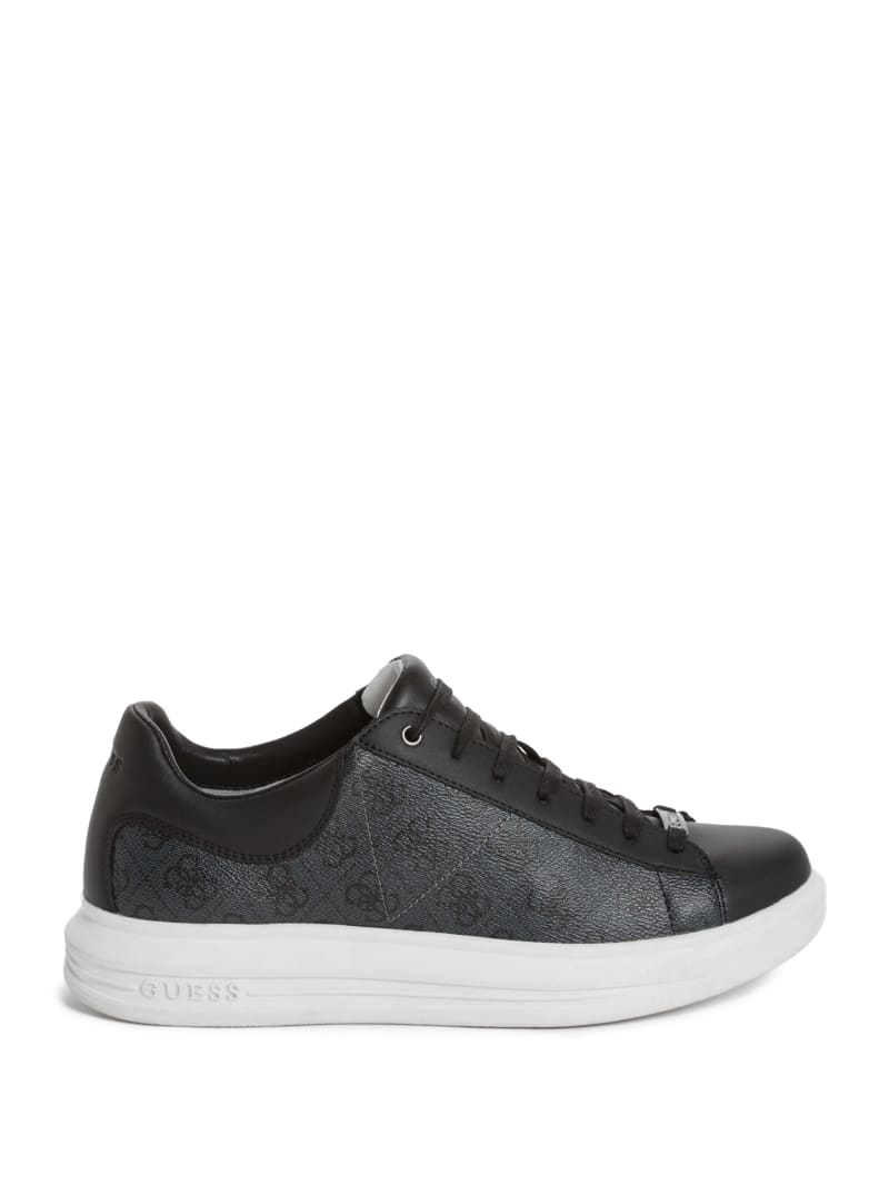 Guess Vibo Quattro G Low-Top Sneakers - Black Patent